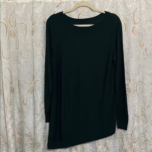 Apt. 9 Deep Forest Green Asymmetrical Sweater